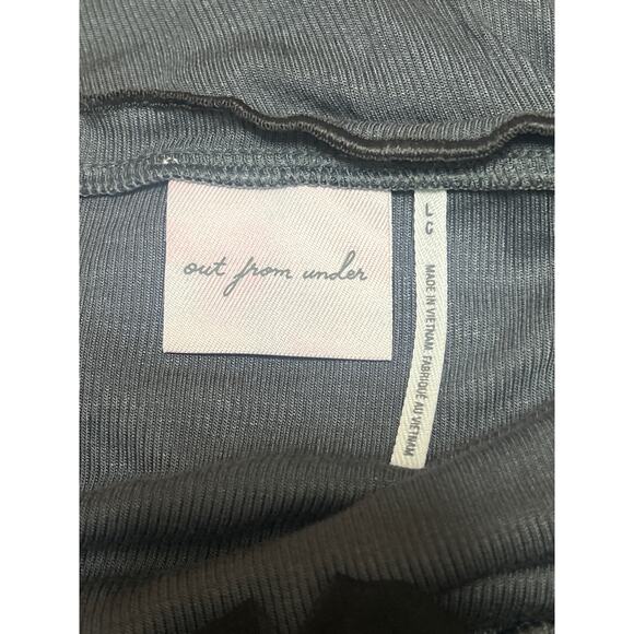 Urban Outfitters Sweet Dreams Gray Long Sleeve Lettuce Bow Baby Tee Crop Top L - Picture 3 of 5